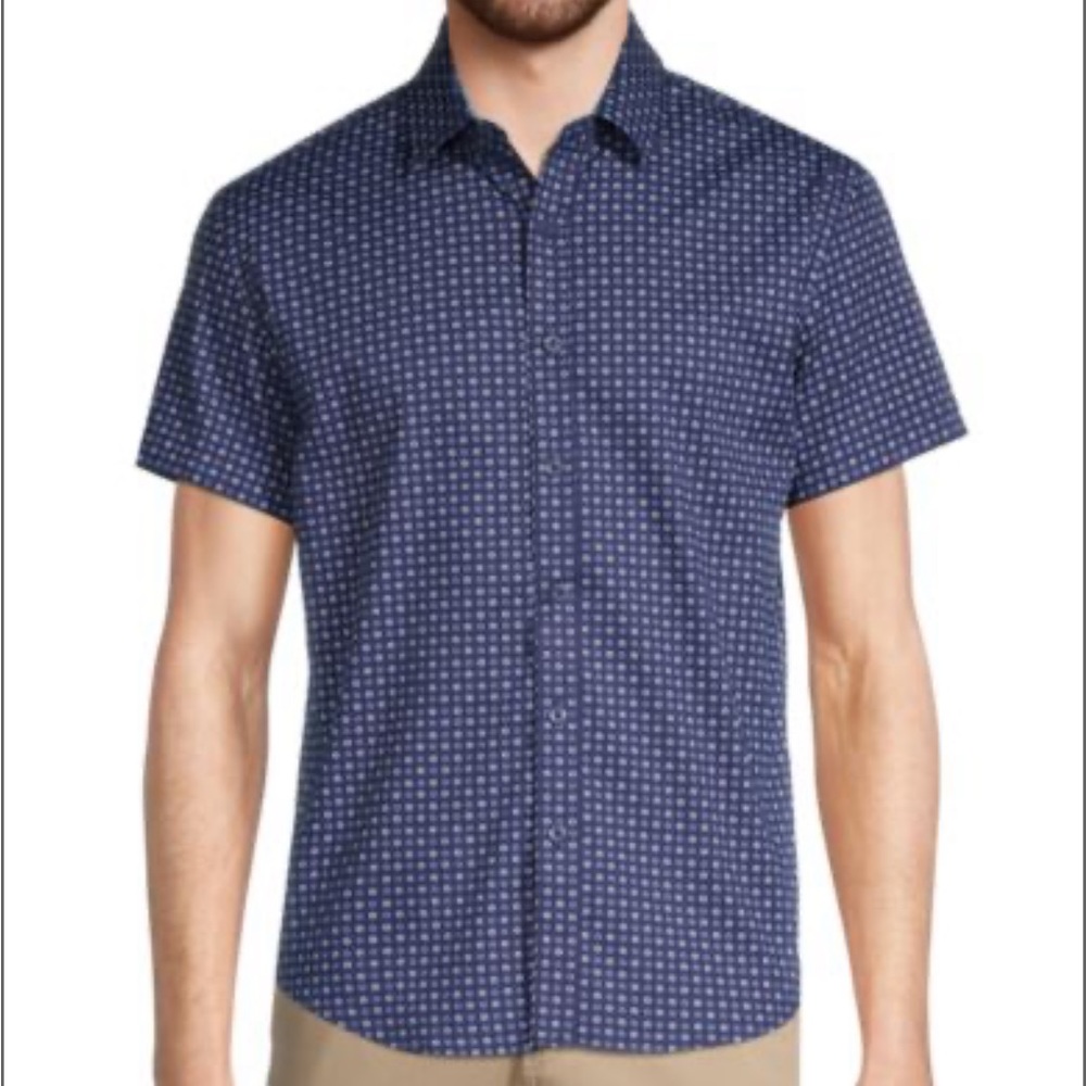 Men’s button down shirt sleeve shirt